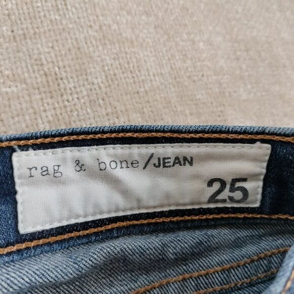 Rag & Bone Dre Low Rise Slim Boyfriend Jeans Yesler Size 25 - Picture 4 of 9